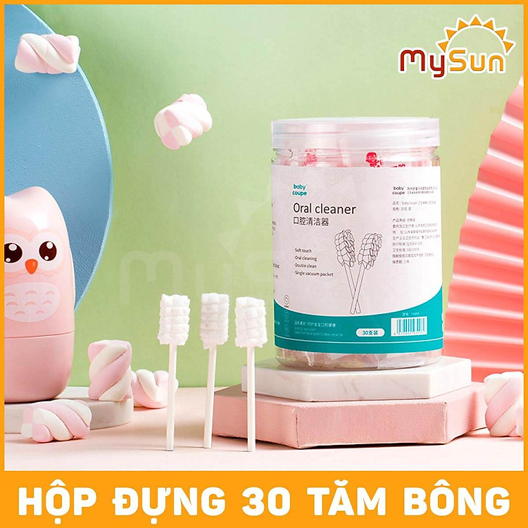 Gạc Rơ Lưỡi MySun 30 Que Cotton Chính hãng Giá tốt - Hình ảnh 5