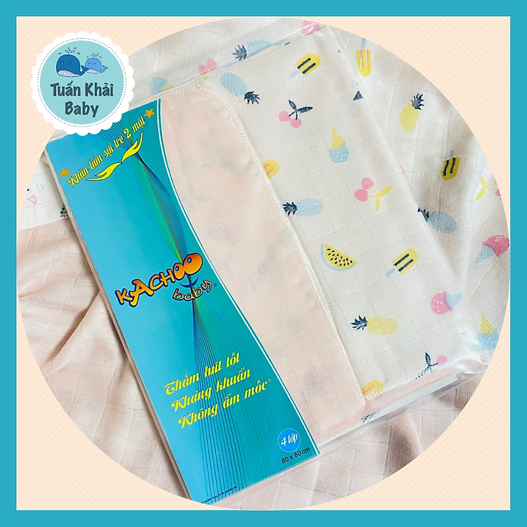 Mua Túi Khăn Tắm Sợi Tre Kachoo Baby Chính hãng Ưu đãi - Hình ảnh 4