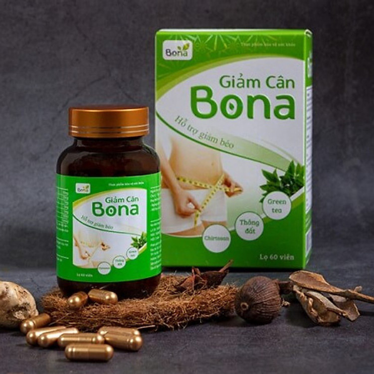 Viên Uống Hỗ Trợ Giảm Cân Bona ( hộp 60v)