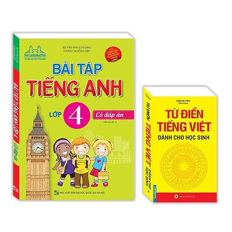 Bài Tập Tiếng Anh Lớp 4 + Từ Điển Tiếng Việt Dành Cho Học Sinh