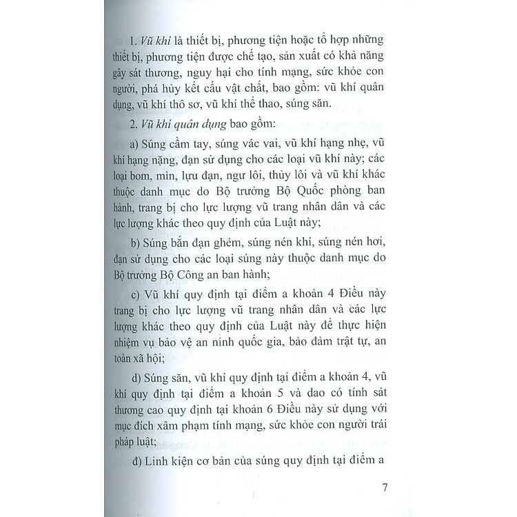 Luật Quản Lý, Sử Dụng Vu Khí, Vật Liệu Nổ Và Công Cụ Hỗ Trợ Năm 2024 - Ảnh 5