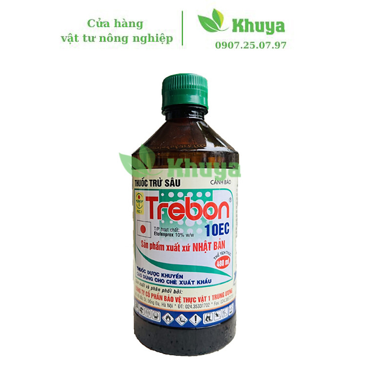 Thuốc trừ sâu Trebon 10EC 400ml và 480ml chính hiệu Nhật Bản