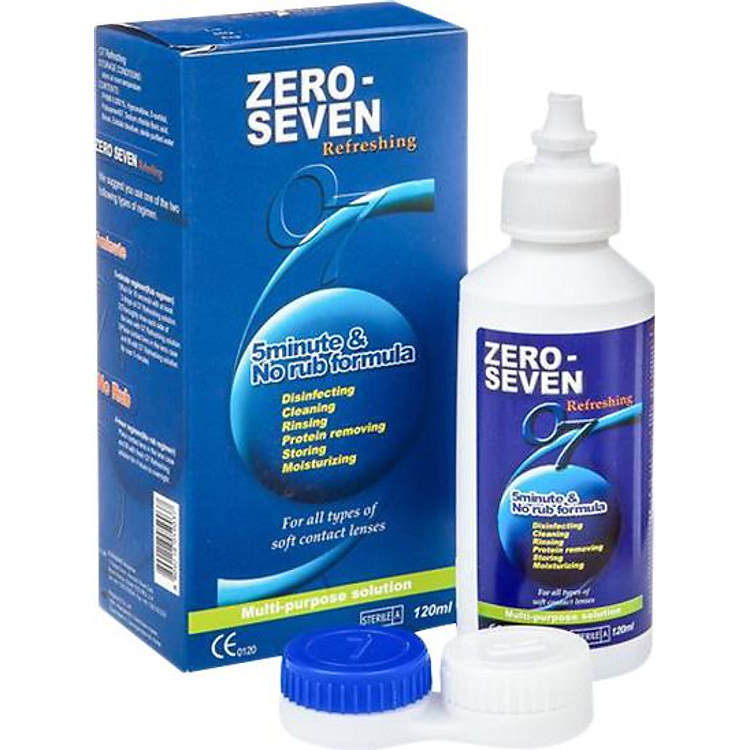 Nước Ngâm Và Bảo Quản Kính Áp Tròng Zero Seven (120ml)