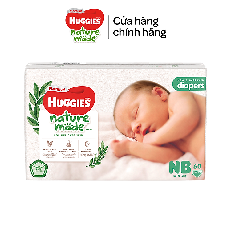Tã sơ sinh Huggies Platinum S82 Chính hãng Ưu đãi - Hình ảnh 5