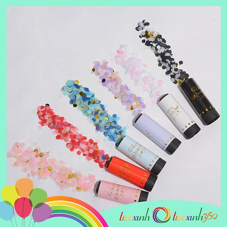 Ống phụt giấy Confetti Popper - Ảnh 3