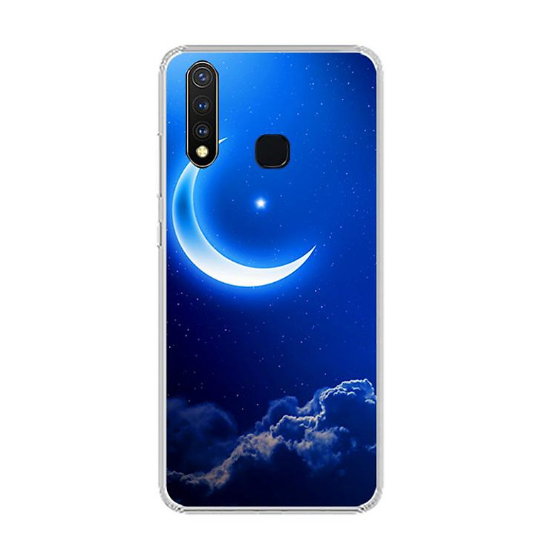 Ốp lưng dẻo cho điện thoại Vivo Y19 - 0220 MOON01 - Hàng Chính Hãng