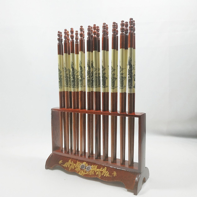 Bộ 10 đôi đũa thờ phong thủy hình đứng GỖ HƯƠNG