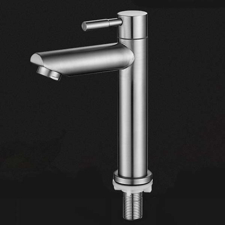 Vòi lavabo lạnh chất liệu inox 304 cao cấp AC-001
