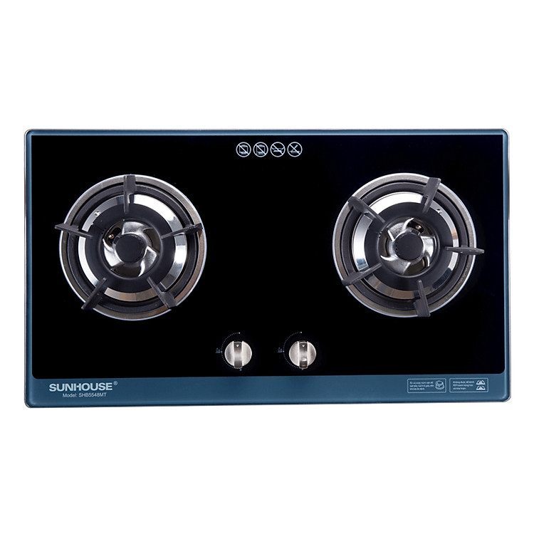 Bếp Gas Âm Đôi Mặt Kính Sunhouse SHB5548MT - Hàng Chính Hãng