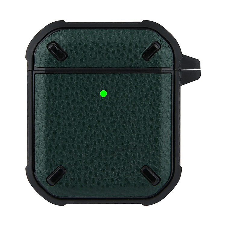 Bao Case Ốp Bảo Vệ Cho Airpods 1/ Airpods 2 Bằng Da + TPU Mẫu Mới- Hàng Chính Hãng