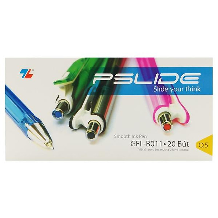 Hộp Bút Gel Pslide 0.5mm (20 chiếc)