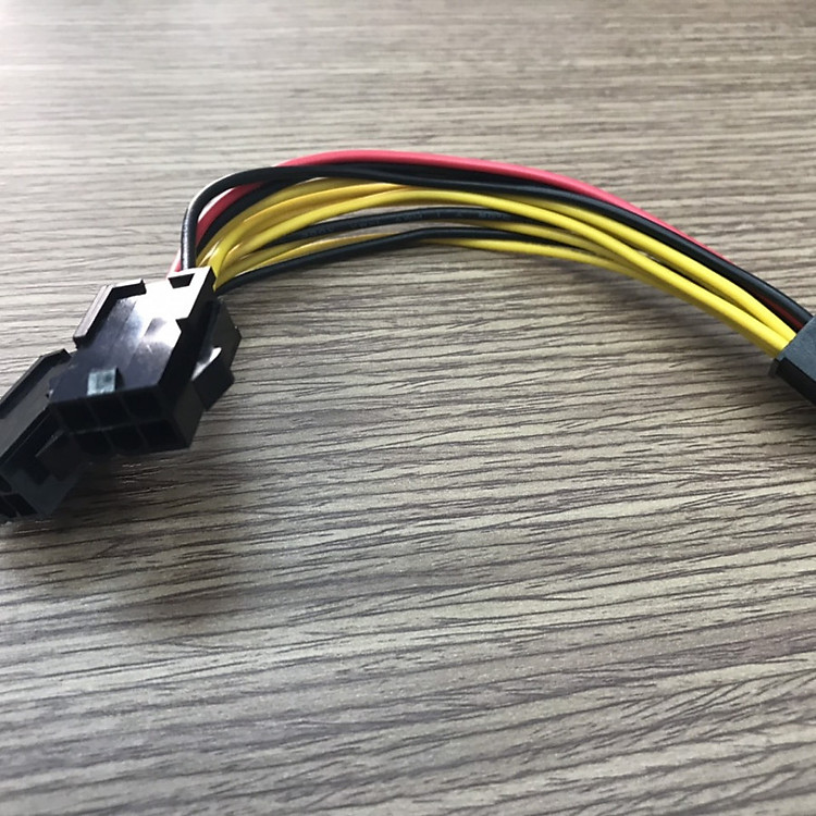 Cáp chia nguồn 2 X 6 Pin CPU ra 8Pin