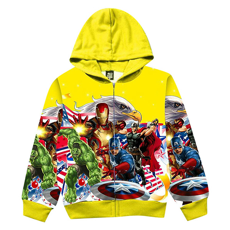 Áo Khoác Bé Trai AVENGERS BONCHOP ABT-97109666V - Vàng