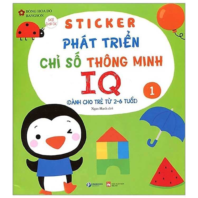 Sách Sticker Phát Triển Chỉ Số Thông Minh IQ - Tập 1