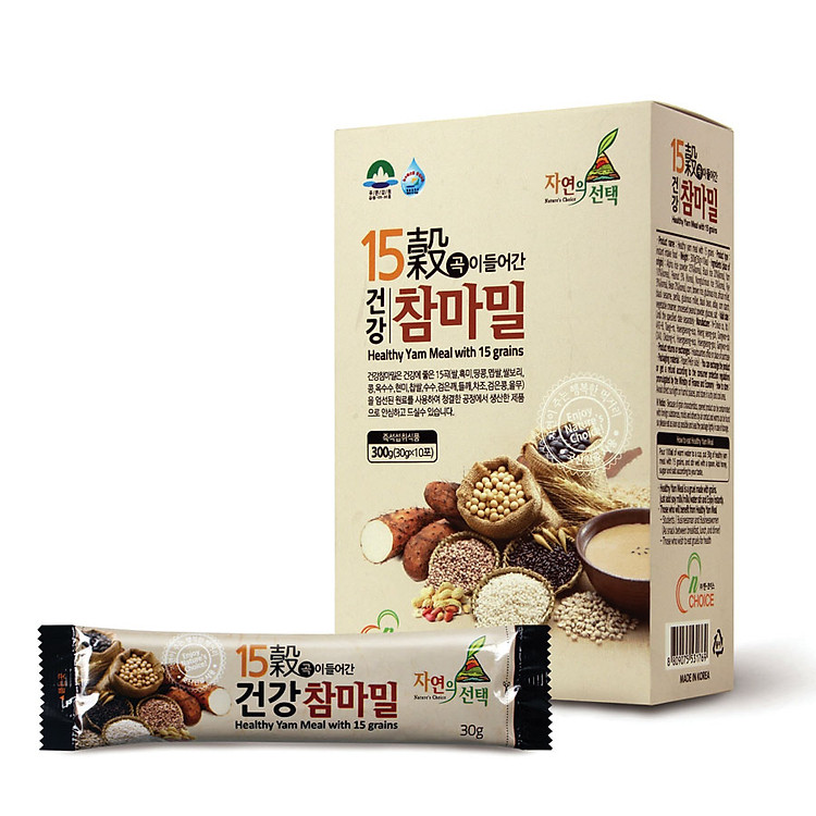 Bột ngũ cốc Hàn Quốc N-Choice 15 loại hạt 300g - hộp 10 gói x 30g / gói