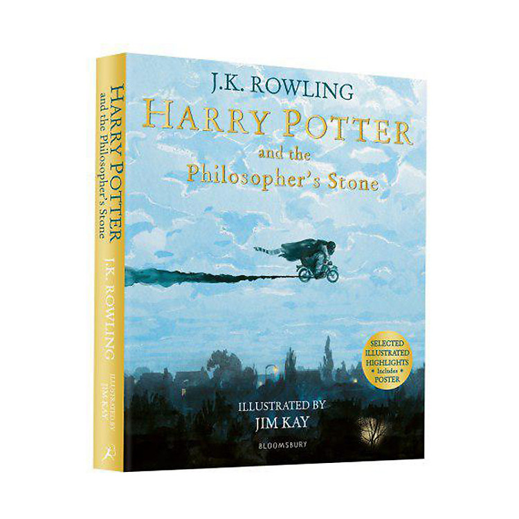 Sách Harry Potter Part 1: Harry Potter And The Philosopher's Stone (Paperback) Illustrated Edition (Harry Potter và Hòn đá phù thủy) (English Book)