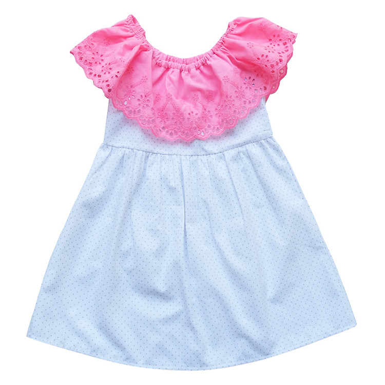 Đầm Bé Gái Trắng CucKeo Kids T121832