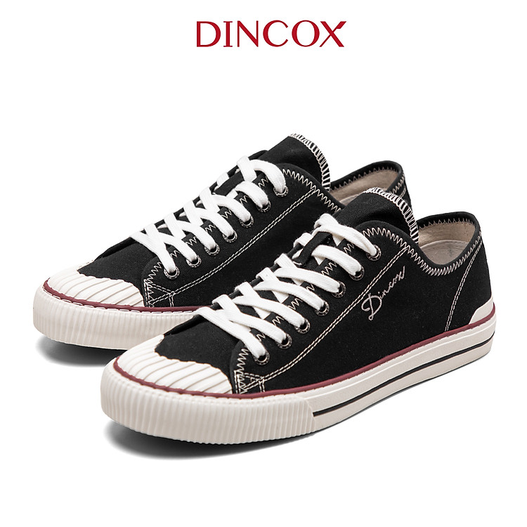 Giày Sneaker Vải Unisex DINCOX D21 Black Cách Ấn Tượng - Ảnh 2
