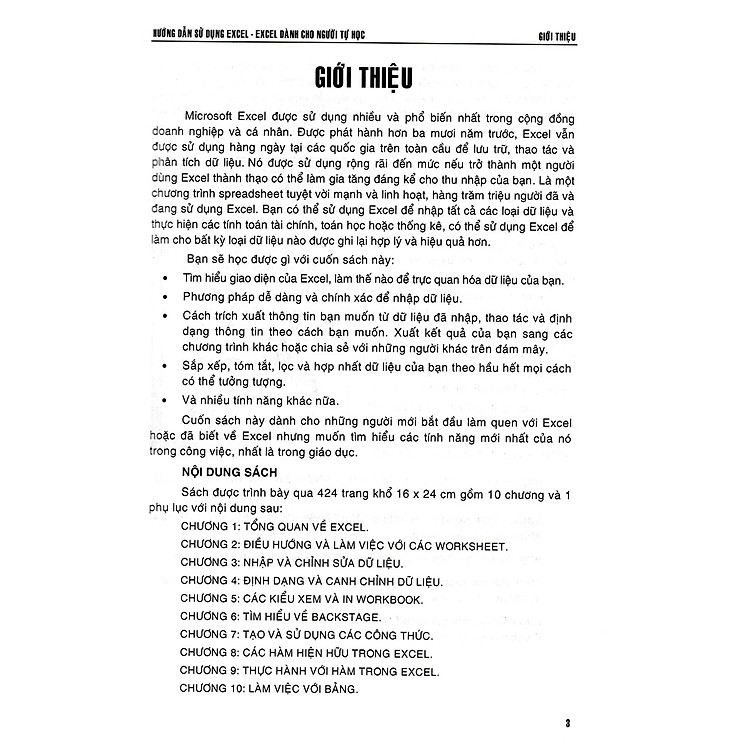 Hướng Dẫn Sử Dụng Excel - Excel Dành Cho Người Tự Học - Ảnh 3