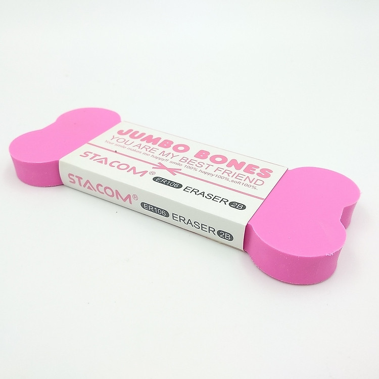 Gôm Stacom Jumbo Bones Lớn ER106 - Màu Hồng - Ảnh 2