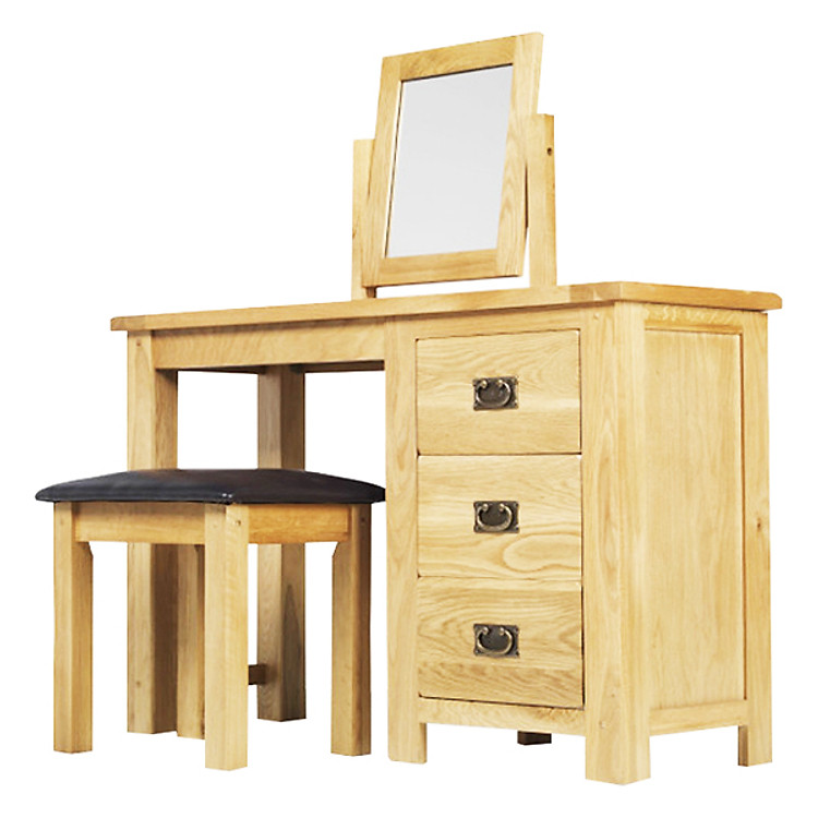 Bộ Bàn Trang Điểm Rustic Gỗ Sồi IBIE