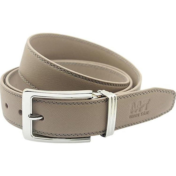 Thắt Lưng Nam Da Saffiano Minh Tâm MT531-02 - Xám
