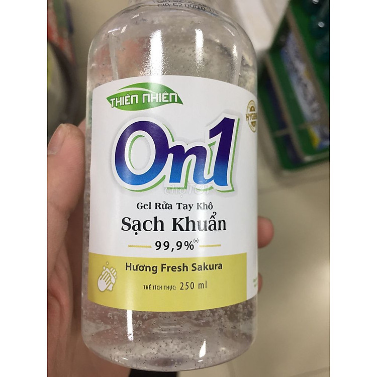 Gel Rửa Tay Khô On1 - Chai 250ml (tròn) - Sạch khuẩn nhanh, vô trùng tay hằng ngày