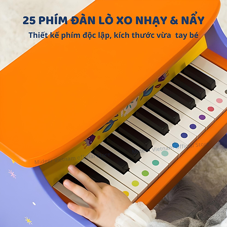 Đàn Piano Mideer Cho Bé Từ 1-7 Tuổi Chính hãng Ưu đãi - Hình ảnh 5