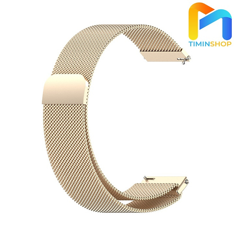 Dây đồng hồ Thép, khóa nam châm size 20/ 22mm