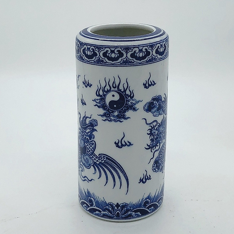 Ông đựng hương thờ men xanh lam