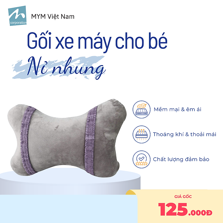Gối Đi Xe Máy Cho Bé MYM Chính hãng Giá rẻ - Hình ảnh 4