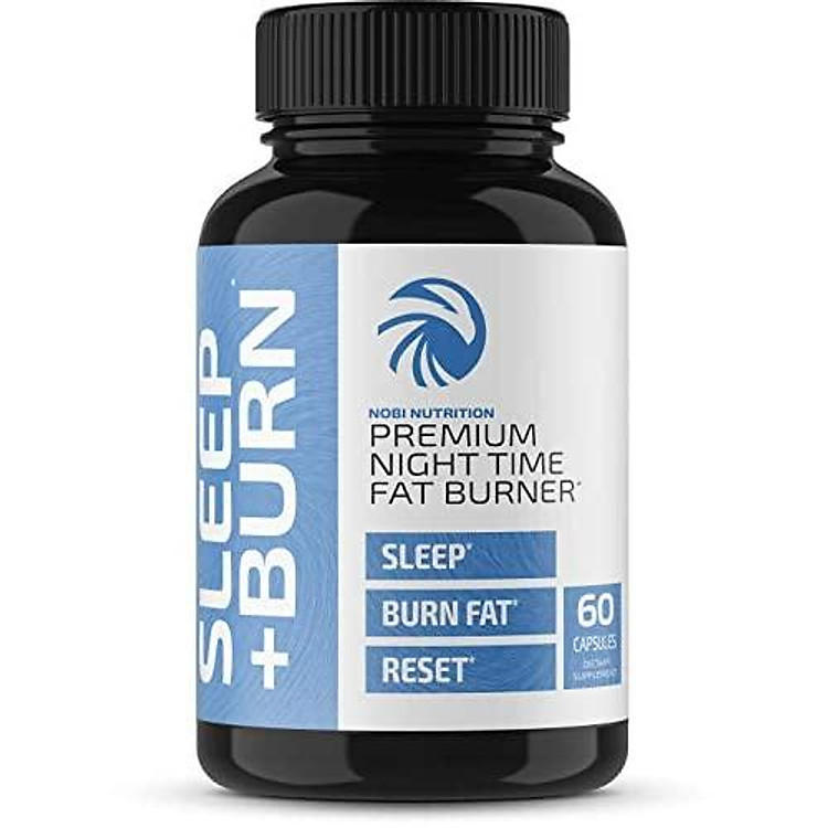 Nobi Nutrition Night Time Fat Burner, Sleep Aid an Appetite Suppressant - Stimulant-Free PM Weight Loss Pills & Metabolism Booster for Men and Women - Healthier Diet Pills - 60 Capsules
