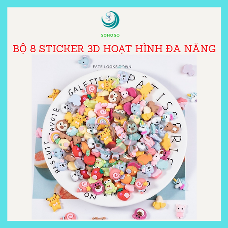 Bộ Sticker 3D Nhân Mã (8 chiếc)
