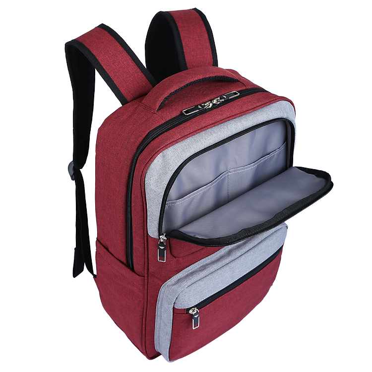Balo Laptop Du Lịch Uniex STARGO ACTIVA 15.6 Inch - Đỏ Phối Xám - Ảnh 7