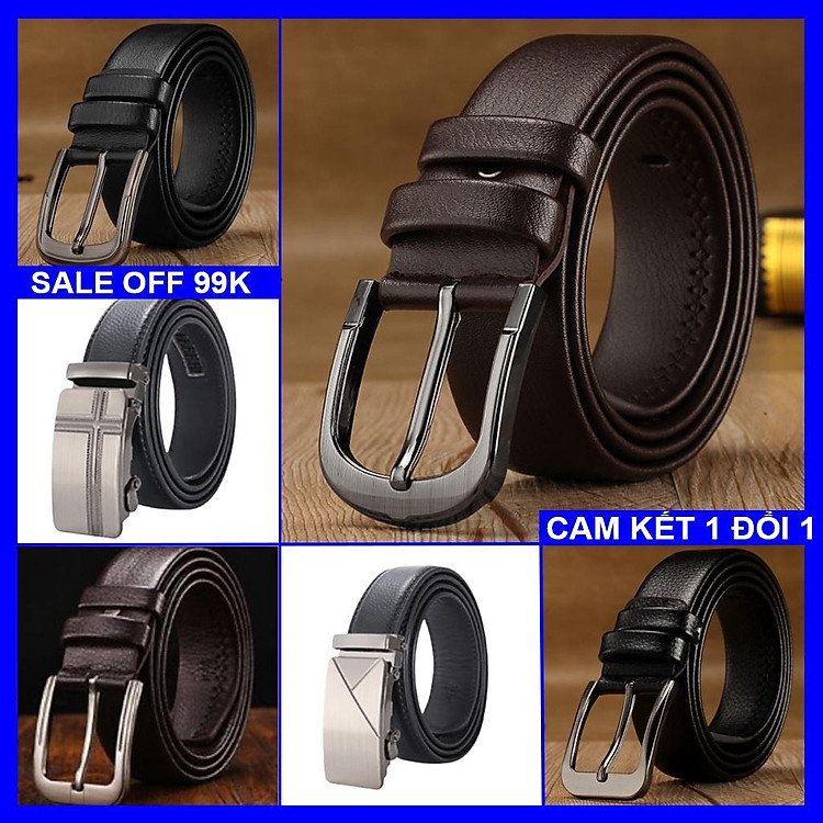 Thắt Lưng Nam Siêu SALE #99K, Dây Thắt Lưng da Nam Cao cấp thời trang cao cấp cam kết 1 đổi 1