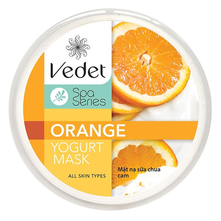 Mặt Nạ Sữa Chua Dưỡng Ẩm Mịn Màng Cam Vedette (120g)