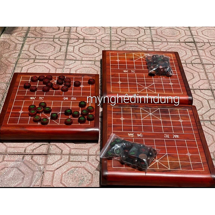 Bàn cờ tướng gỗ hương 55x60cm Chính hãng Ưu đãi - Hình ảnh 2