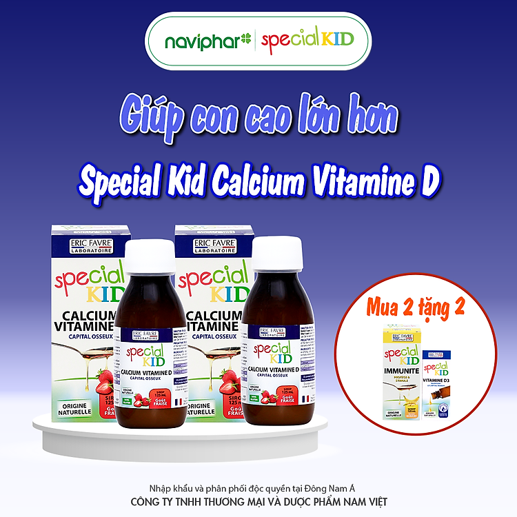Tham Khảo tại ConCung: Siro Canxi Vitamin D Special Kid 125ml , nhận ngay nhiều Ưu đãi