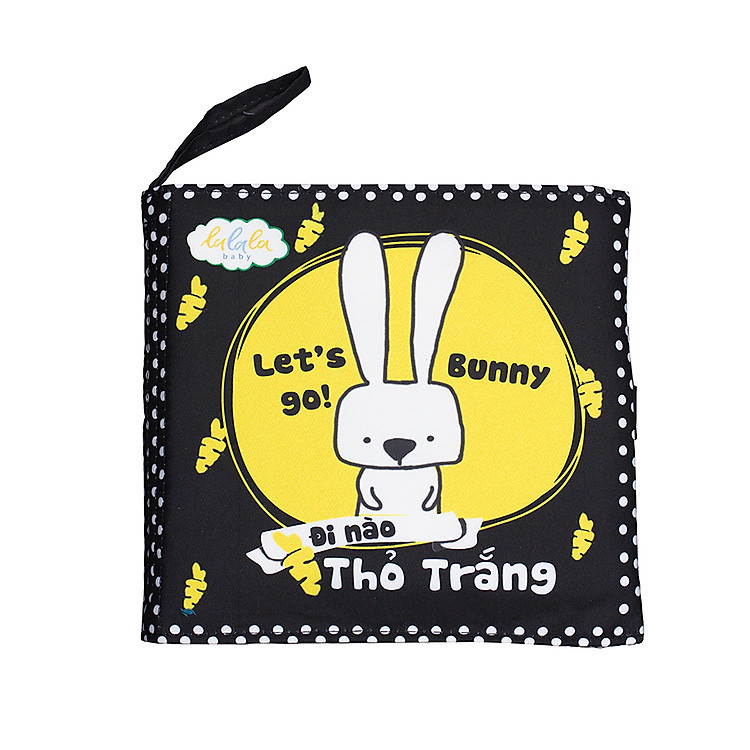 Sách vải kích thích thị giác " Đi nào thỏ trắng - Let's go Bunny"