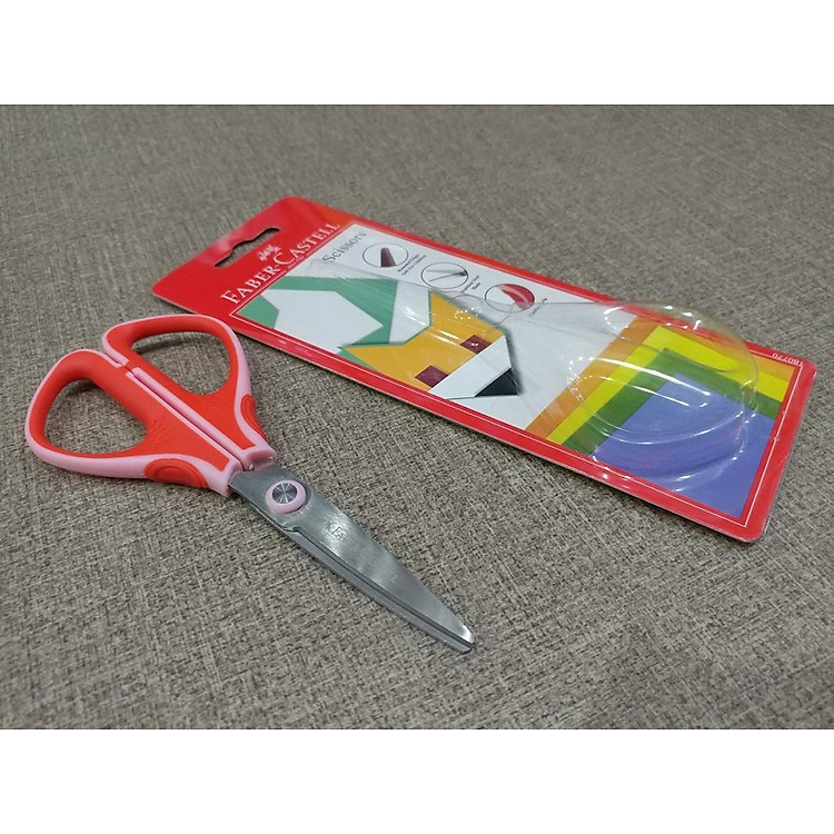 Kéo Học Sinh Faber-Castell 180770 (Đỏ) - Ảnh 2