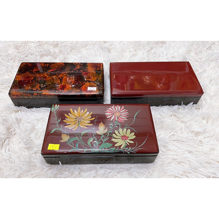 Hộp Sơn Mài Chữ Nhật Cao Cấp (23x13x6 cm)