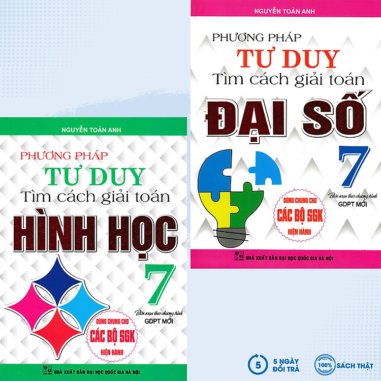 Combo Phương Pháp Tư Duy Tìm Cách Giải Toán Lớp 7 (Dùng Chung Cho Các Bộ SGK Mới Hiện Hành) (Bộ 2 Cuốn) - HA
