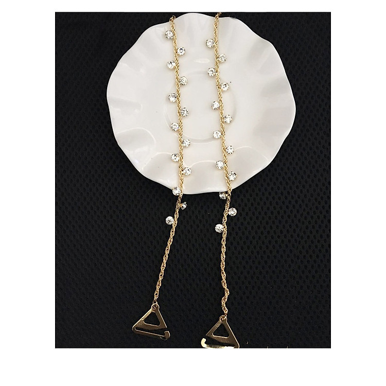 Dây áo ngực bra cao cấp đính đá và hoa lấp lánh sang chảnh DA07