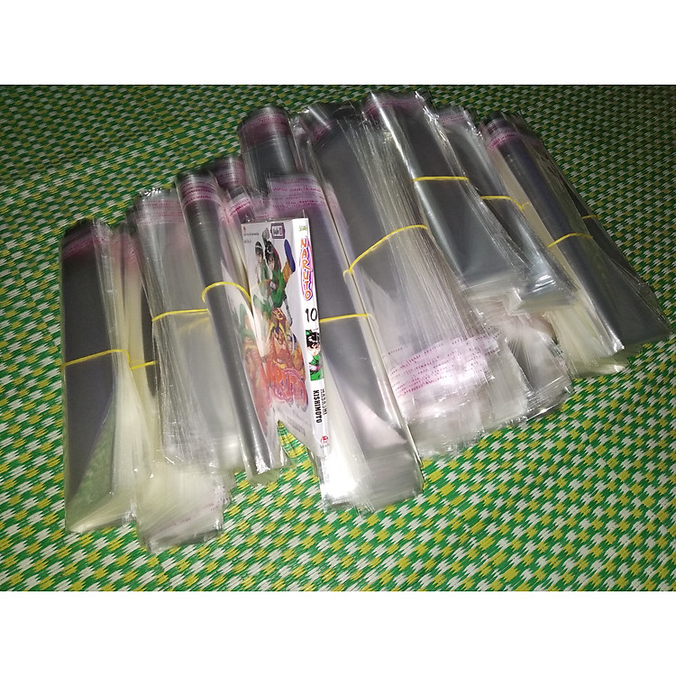 Combo 500 túi bọc 1 quyển truyện tranh khổ 11,3x17,6cm