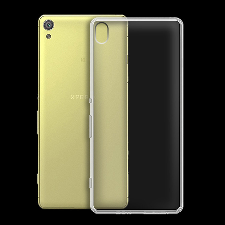 Ốp lưng cho Sony Xperia XA - 01153 - Ốp dẻo trong - Hàng Chính Hãng
