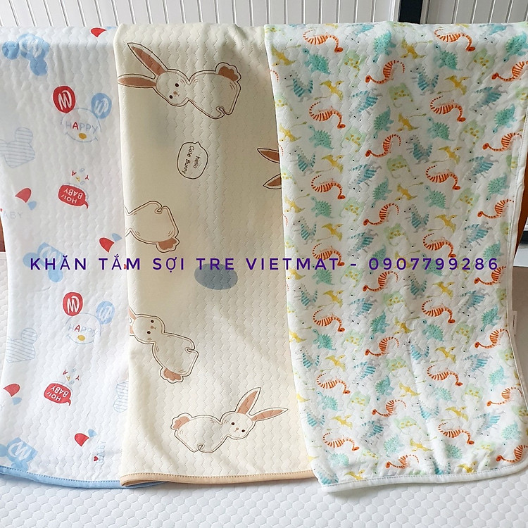 Khăn tắm trẻ em Vietmat Chuột Mickey Chính hãng Giá tốt - Hình ảnh 3