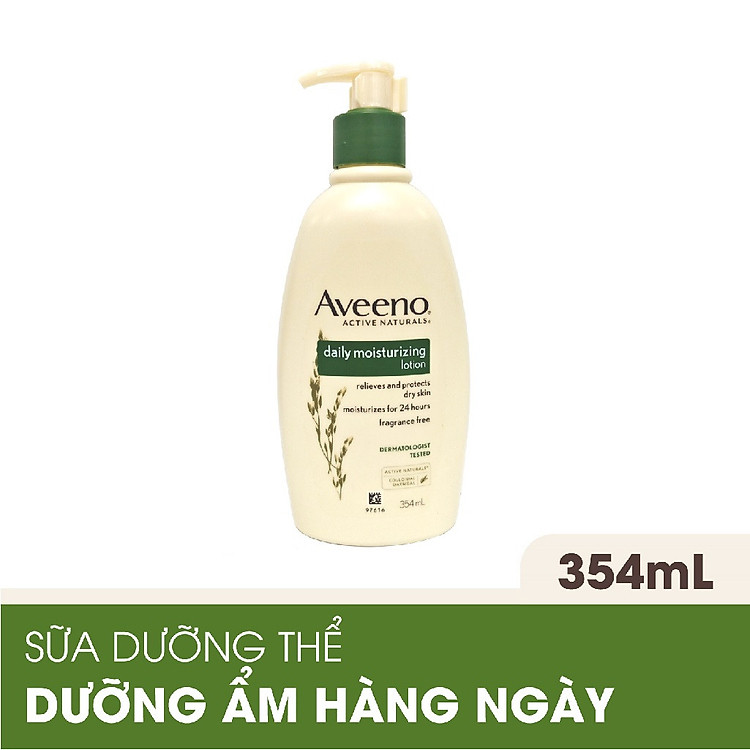 Sữa dưỡng thể giữ ẩm hằng ngày cho da thường, da khô và da nhạy cảm Aveeno Daily Moisturizing 354ml