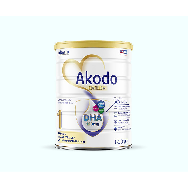 Tham Khảo tại ConCung: Sữa Akodo Gold+ 1 cho bé 0-12 tháng , nhận ngay nhiều Ưu đãi