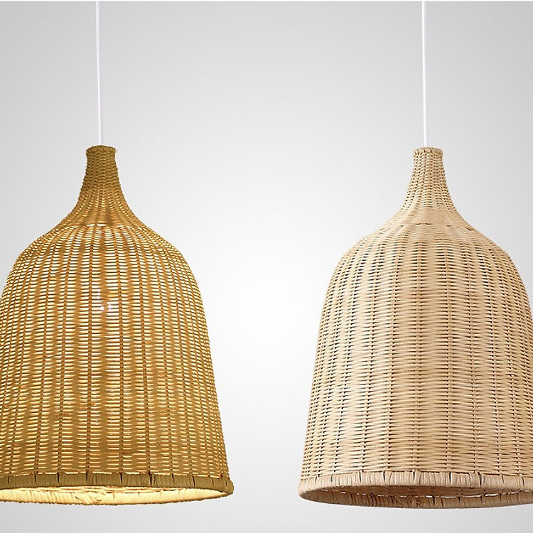 Đèn thả mây tre phi 370xH500