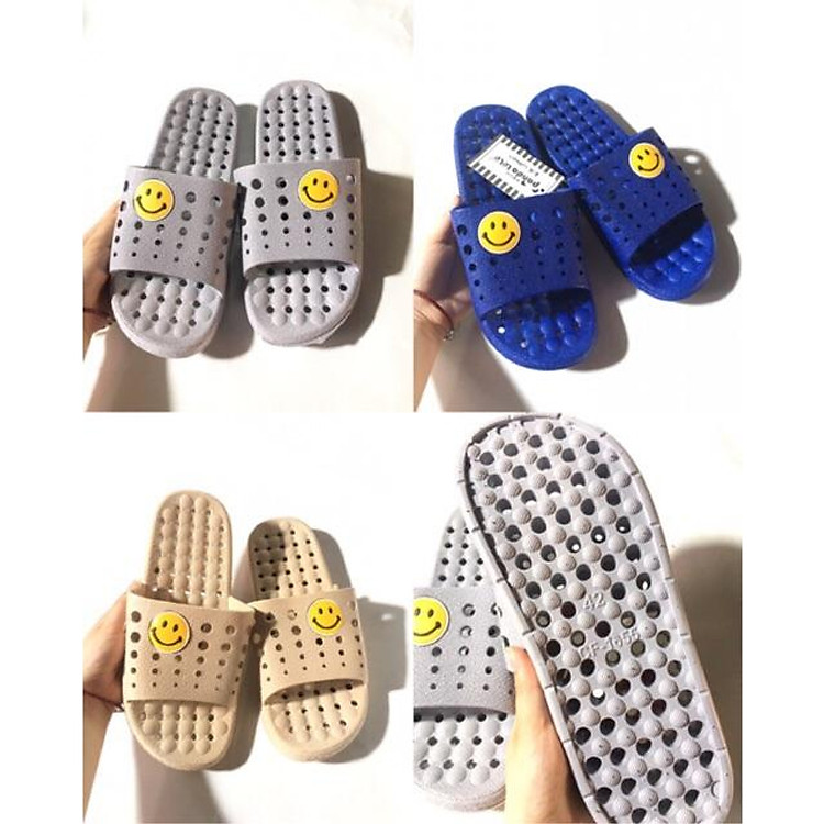Dép lỗ thủng mặt cười đi trong nhà/văn phòng